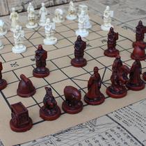 3D three-dimensional Chinese chess terracotta warriors and horses character chess pieces student adult parent-child collection gift Chinese chess