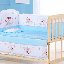 6pcs 60*120 Newborn Baby Bedding Set For Girl Boy Crib Bumpe