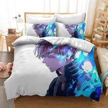 速发Home Textile 3d My Hero Academia Bedding Set Cartoon Ani