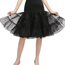 Womens 50S Vintage Tulle Petticoat Half Slip Tutu Underskir