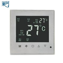 K606 central air conditioning LCD touch screen temperature controller fan coil thermostat three-speed temperature control switch