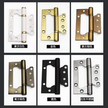 Hualiangda door hinge wooden door stainless steel hinge folding indoor door slot-free 4-inch mother-in-law hinge black