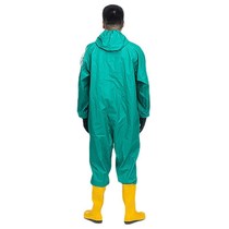 04Light chemical protective clothing anti-corrosion acid and alkali resistance anti-toxic and harmful gas liquid protective clothing one-piece anti-virus clothing