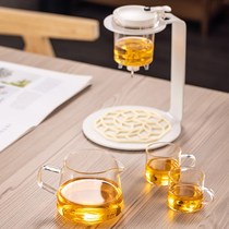 Glass tea maker lazy automatic m Kung Fu tea set tea water separation teapot filter tea cup home brewing