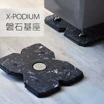 Speaker shock absorber plate rock base tripod anti-vibration quartz stone Edinburgh shock-absorbing audio subwoofer equipment rack