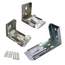 Aluminum blinds top side installation code track V retainer spring foot bracket sub buckle collar soft gauze curtain with