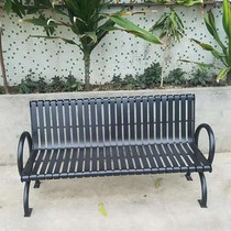 Iron park chair outdoor bench metal leisure chair landscape bench community back bench public rest