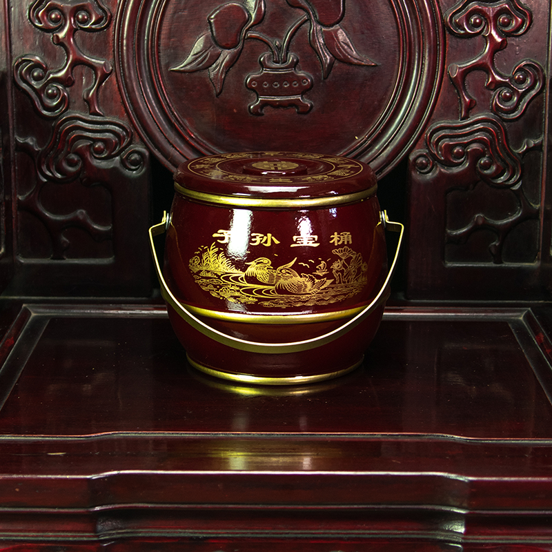 New products Wedding children Barrels Wooden Toilet Ancient Ancient A Classic Customs Wedding wedding items Wedding Props Early Birth Expensive-Taobao