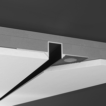 Suspended ceiling closing black edge edge strip positive corner metal strip putty trimming O pressure strip color sealing strip packaging strip decoration