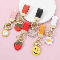 Creative personalized car and motorcycle o about keychain pendant simple gold leather female keychain mens key universal keychain