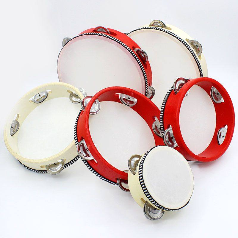 Little ancient Li performed with bell drummer, clammy drummer, rattle-drum-sized hand bell drum performance drummer beat red bell drum-Taobao