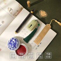 Baby fetal hair stamp souvenir production diy fetal hair pen customized newborn fetal hair umbilical cord full moon hundred days set