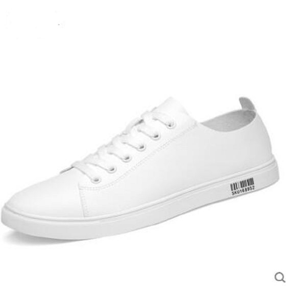 Trendy brand white shoes for men 2022 new Korean version soft A-soled white flat sneakers for teenagers versatile casual small leather shoes