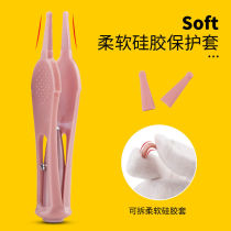 Divine newborn babys boogers babys nostril tool light-emitting soft-headed tweezers to pick out childrens snot cleaning clip child cleaner