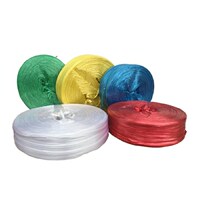 Red and white transparent recycled new material plastic rope packing rope binding rope transparent glass rope packaging rope fiber rope