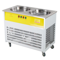 Stir-fried ice machine dual-pressure dual-control commercial double-boiler Xu C thick-cut fried yogurt machine fried milk fruit ice cream fruit