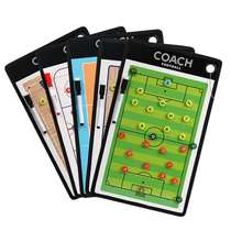 Football tactical board zipper magnetic combat board basketball tactical sand table trainer teaching board with chess piece pen