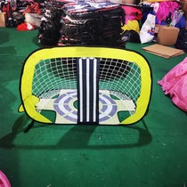 Drop shipping of various folding football goals large black human-shaped football net childrens outdoor sports toy ball frame