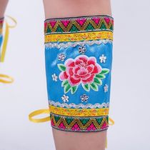 Miao dance leggings Zhuang costumes stage costumes Tujia and Yi Tassel leggings womens Y clothing accessories legs