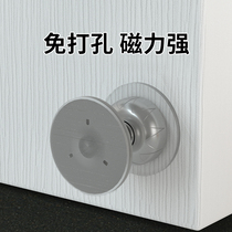 Door suction without punching d new door stopper anti-collision soft rubber bathroom door stopper household strong magnetic silent door hits the wall