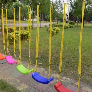 Plastic swing outdoor children's indoor home hard board swing rocking chair outdoor horizontal bar sling adult hammock seat