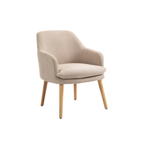 Psychological consultation room special sofa community primary and secondary school reception negotiation layout casual simple U simple warm solid wood table