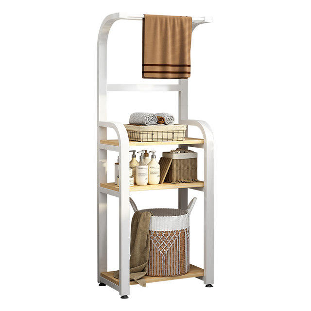 Bathroom storage rack floor-standing washbasin storage rack washing B hand basin towel bathroom toilet multi-layer storage rack