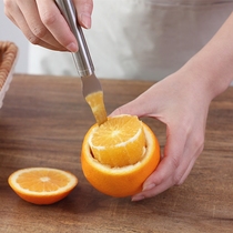 Orange peeling knife 304 stainless steel navel orange peeling tool for fragrant F orange pudding meat core removal and core removal tool orange opener