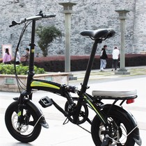 Spot 14-inch adult variable-speed folding bicycle adult student small bicycle ultra-light portable disc brake shock absorption