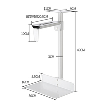 Computer main rack suspended chassis bracket host bracket D frame chassis bracket wall hanging rack desktop host bracket