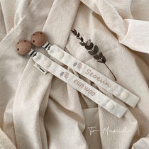 To March Korean baby pacifier anti-drop chain baby teether chain lanyard molar stick anti-lost clip