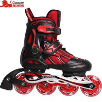 Puma roller skates p childrens school boys and girls roller skates straight learning wheels eight wheels full flash