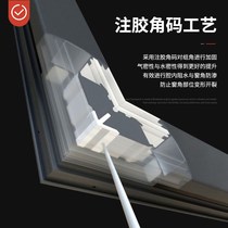 Factory direct sales soundproof anti-theft casement windows high-rise enclosed balcony windows broken L-bridge aluminum system doors and windows aluminum alloy windows