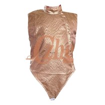 Ultra-thin washable foil metal H clothing (orange-red)