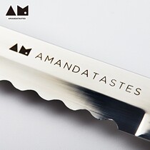 Manshi Slow Talk bread knife stainless steel baguette knife cake knife cutting toast without leaving residue baking tools