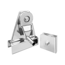 Stainless steel hand crank with rope pull flagpole pulley w upper and lower hanging wheel lifting parts triangular square special flag