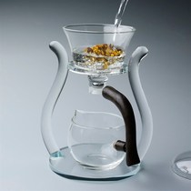 Self-heating tea set self-resistant moving glass semi-complete moving Kung Fu tea set creative lazy tea maker teapot tea leakage
