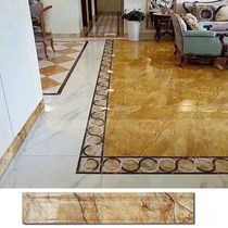 Country Garden baseboard all-ceramic living room non-slip floor tiles tile base line large yellow brick wall base wall closing presser foot