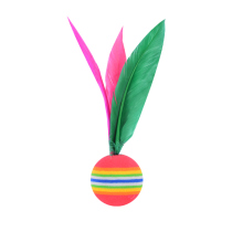 Badminton three-hair shuttlecock shuttlecock for adults and children rubber high-elastic big-head three-hair shuttlecock 5 pack