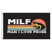 Sufa Nlbflag 90X150cm 3x5ftz Man I Love Frogs MILF Flag