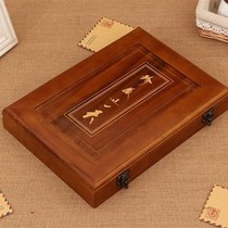 High-end camphor wood gift box K type creative and unique birthday newspaper gifts for leaders bosses elders colleagues and friends