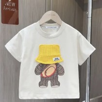 Street-friendly parent-child clothing for a family of three 2024 handsome boy and baby sports clothes trendy mother-child style summer T-shirts