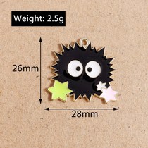 10pcs 28*26mm Funny Alloy Enamel Sun Stars Charms for Jewelry