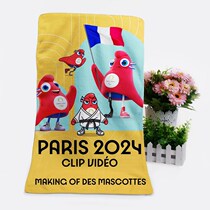 2024 Paris Olympic Games surrounding Olympic mascot Friger 35*70 wool Q towel sweat towel face towel souvenir