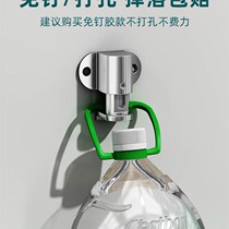 Floor suction door magnetic suction device door stop door fixed buckle windproof door collision large I door door card anti-collision free punch artifact new