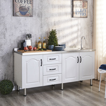 Complete kitchen cabinets stainless steel stove cabinet integrated household simple cupboard rental integrated sideboard