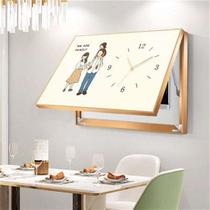 Meter box decorative painting clock distribution box blocking hanging painting three potatoes punch-free weak box clock switch painting