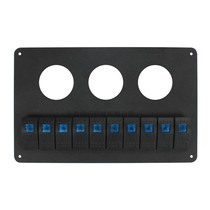 RV RV switch button modified control panel switch S light switch with text blue wave button