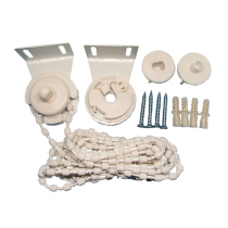 Roller blind accessories iron head thickened rope controller bead chain curtain pulley turn buckle V cloth blind fixed support