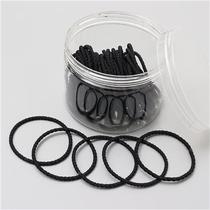 扎头发橡皮筋细小发圈简r约韩国头绳绑头发皮套女皮圈黑色发绳头